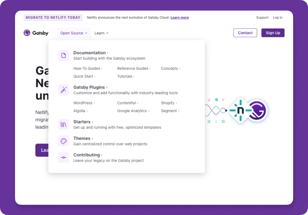 Gatbsy Landing Page